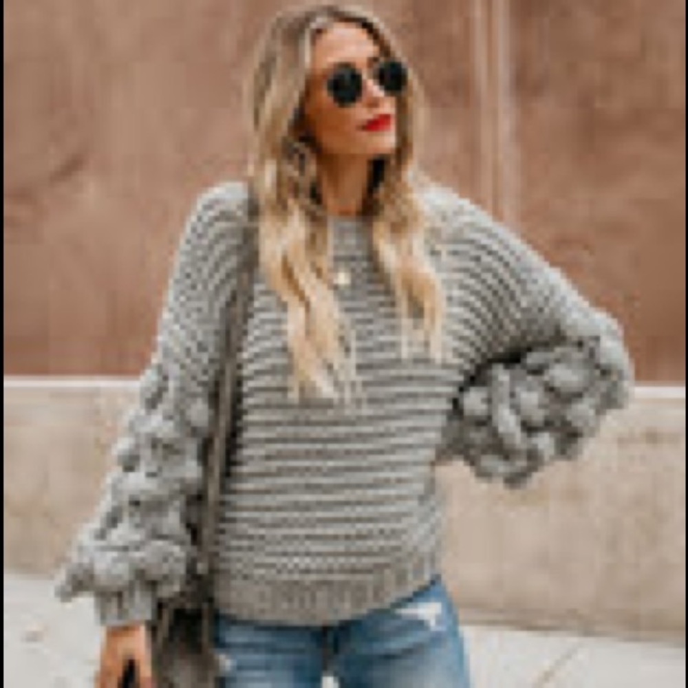 Bell sleeve sweater
